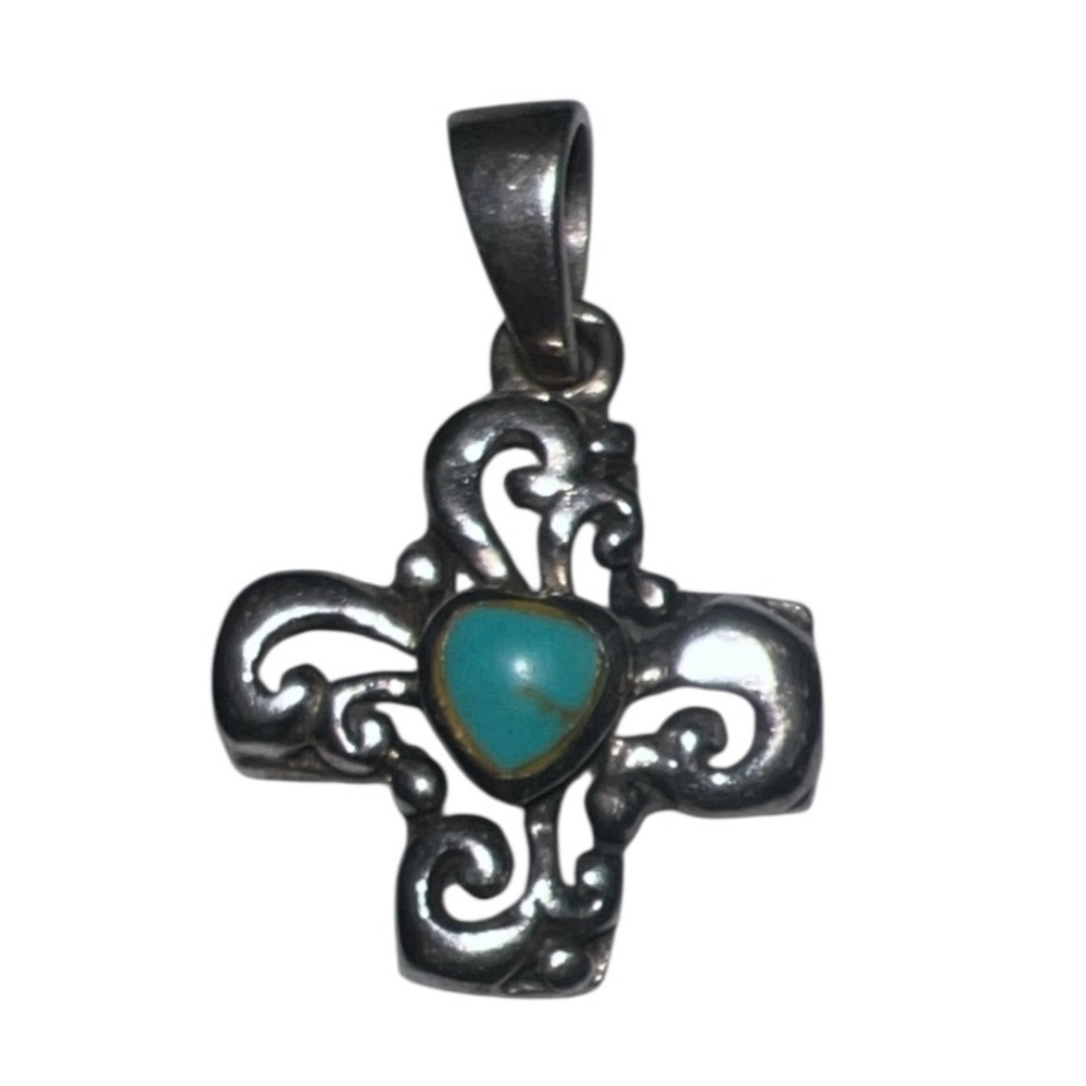 Sterling Silver Pendant with Turquoise Stone